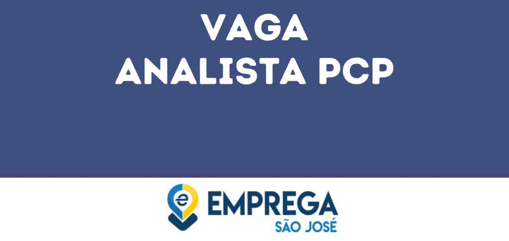 Analista Pcp-São José Dos Campos - Sp 1