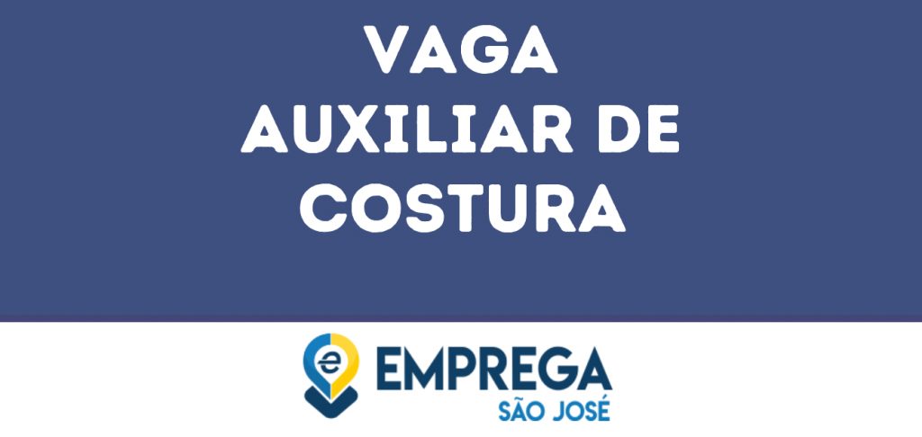 Auxiliar De Costura-Jacarei - Sp 1