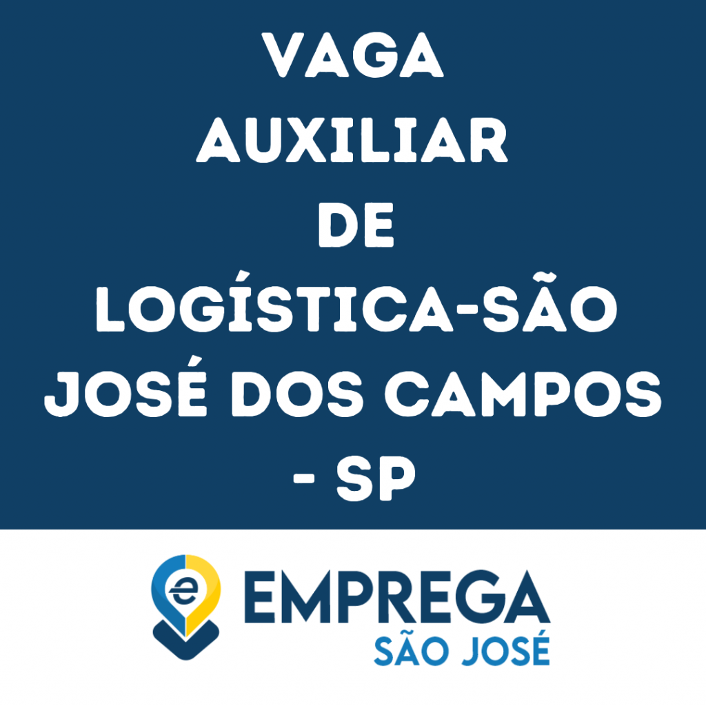 Auxiliar De Logística-São José Dos Campos - Sp 1