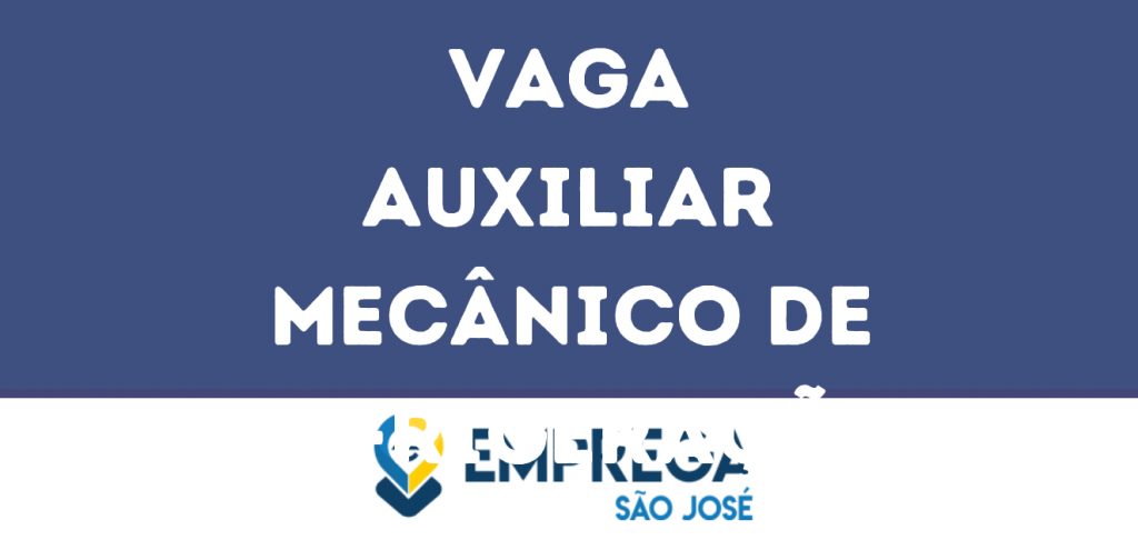 Auxiliar Mecânico De Refrigeração-São José Dos Campos - Sp 1