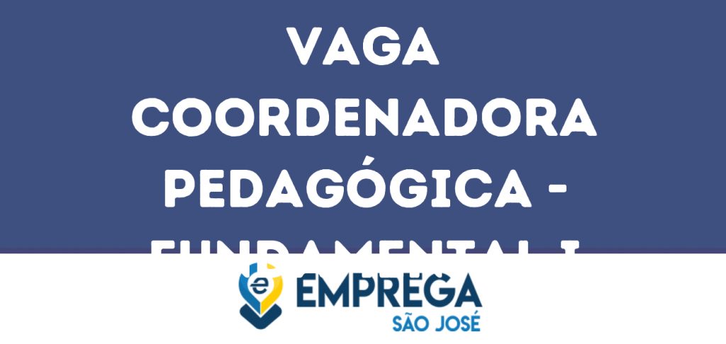 Coordenadora Pedagógica - Fundamental I-São José Dos Campos - Sp 1