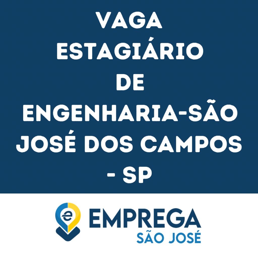 Estagiário De Engenharia-São José Dos Campos - Sp 1