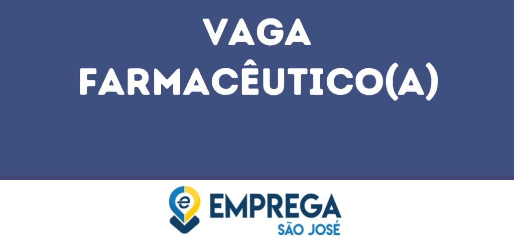 Farmacêutico(A)-Caçapava - Sp 1