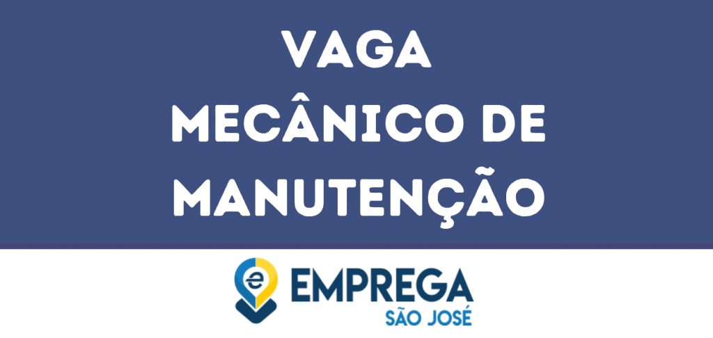 Mecânico De Manutenção-Jacarei - Sp 1