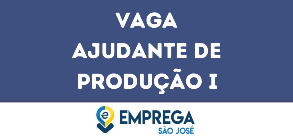 Ajudante De Produção I-São José Dos Campos - Sp 1