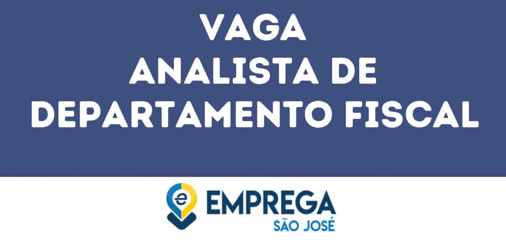 Analista De Departamento Fiscal-São José Dos Campos - Sp 1