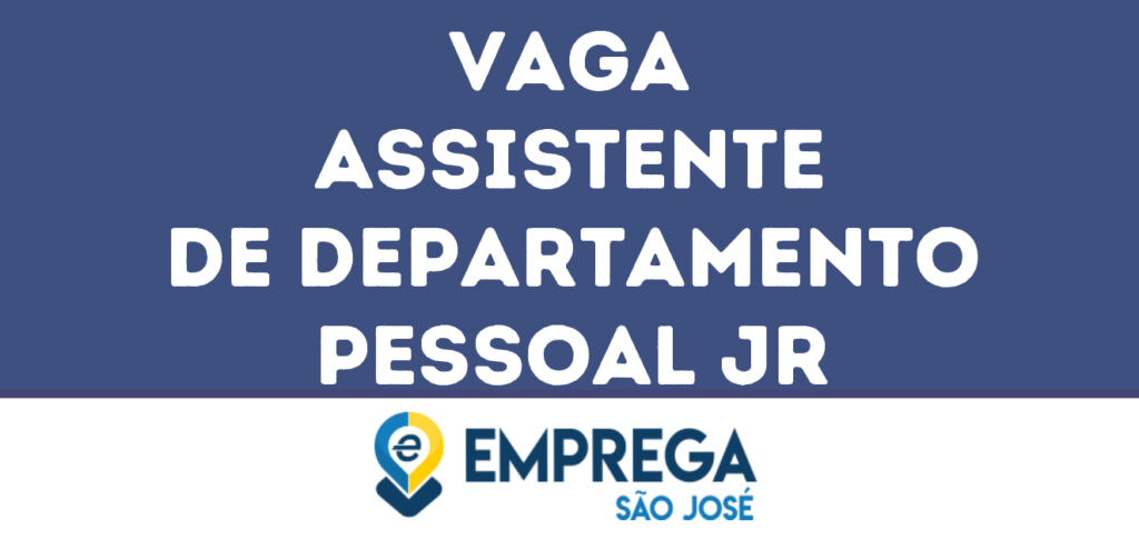 Assistente De Departamento Pessoal Jr-Guararema - Sp 1