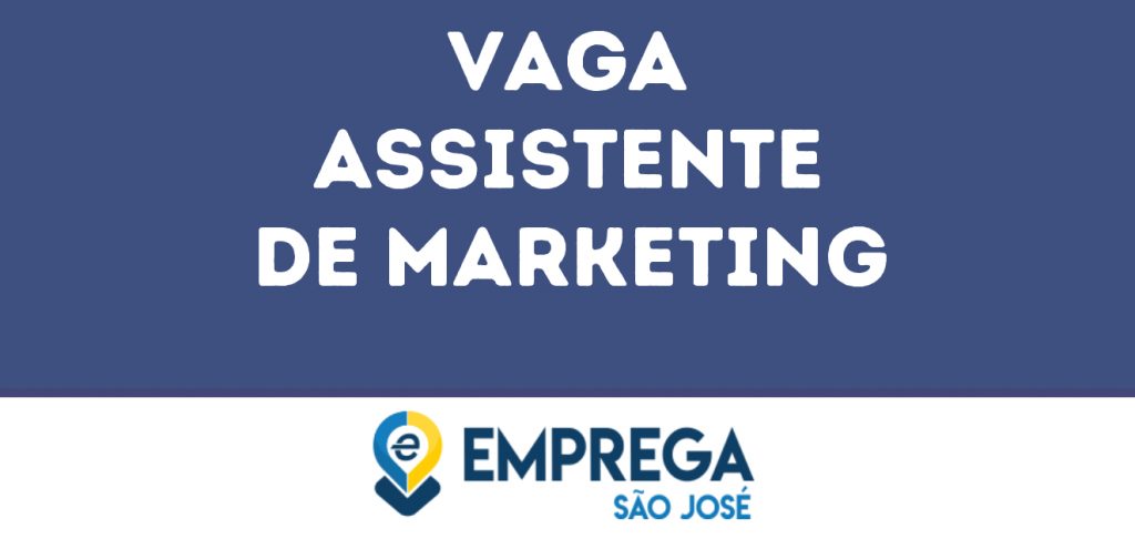 Assistente De Marketing -Jacarei - Sp 1