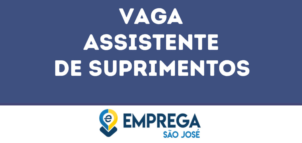 Assistente De Suprimentos-São José Dos Campos - Sp 1