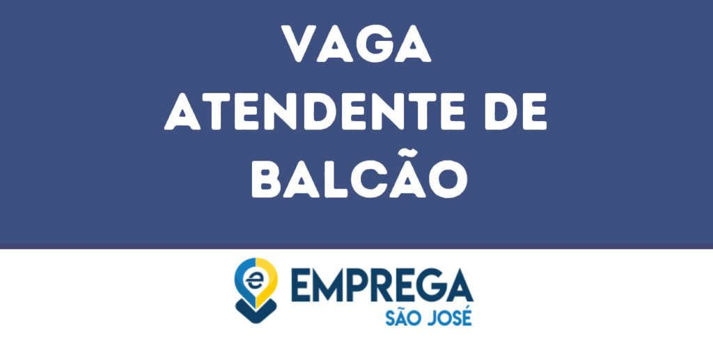 Atendente De Balcão-São José Dos Campos - Sp 1