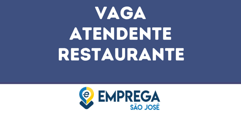 Atendente Restaurante-São José Dos Campos - Sp 1