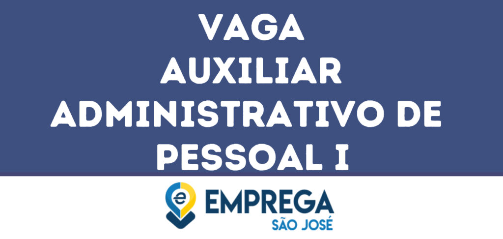 Auxiliar Administrativo De Pessoal I-São José Dos Campos - Sp 1