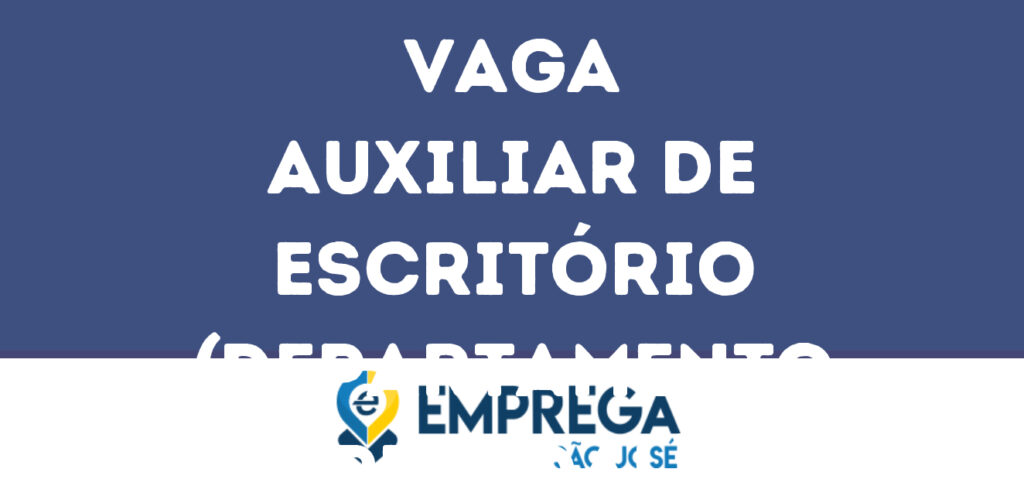 Auxiliar De Escritório (Departamento Pessoal)-São José Dos Campos - Sp 1