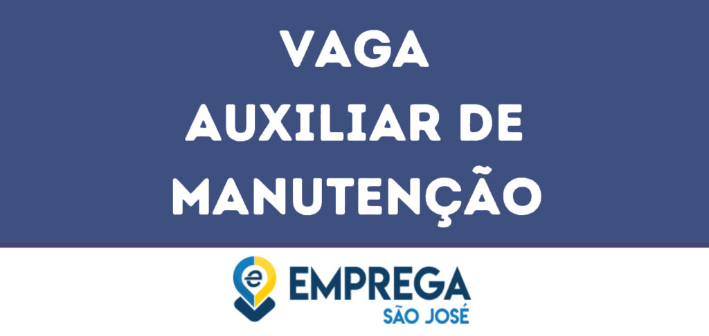 Auxiliar De Manutenção-São José Dos Campos - Sp 1