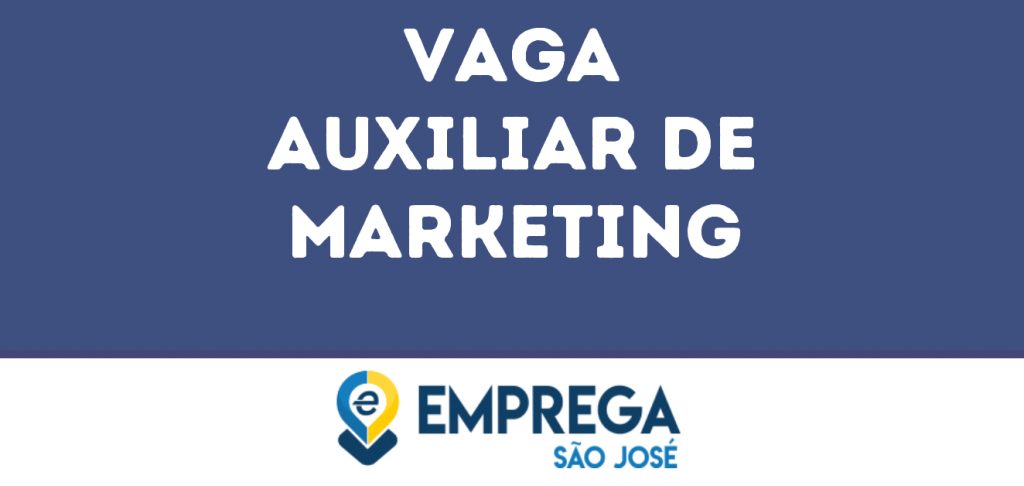 Auxiliar De Marketing-São José Dos Campos - Sp 1