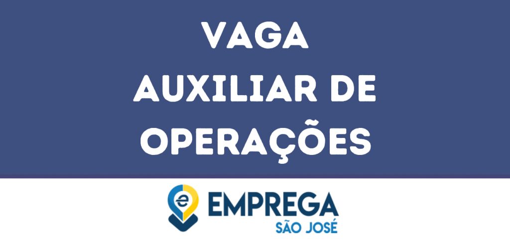 Auxiliar De Operações-Jacarei - Sp 1