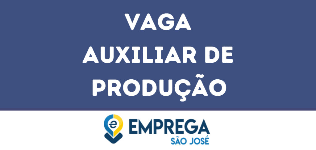 Auxiliar De Produção-São José Dos Campos - Sp 1