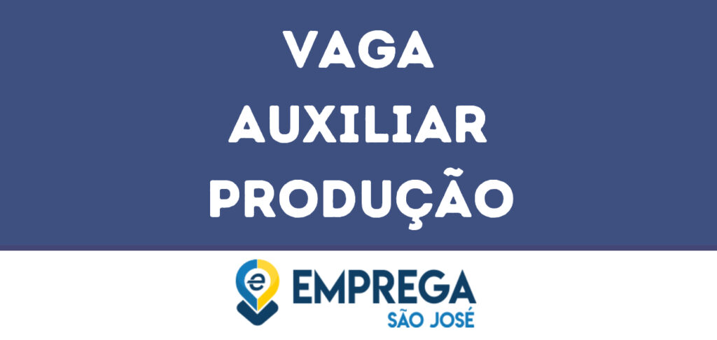 Auxiliar Produção-São José Dos Campos - Sp 1