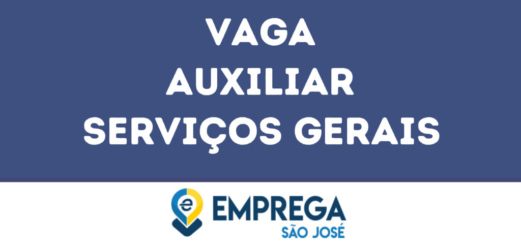 Auxiliar Serviços Gerais-São José Dos Campos - Sp 1