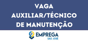 Auxiliar/Técnico De Manutenção-São José Dos Campos - Sp 13