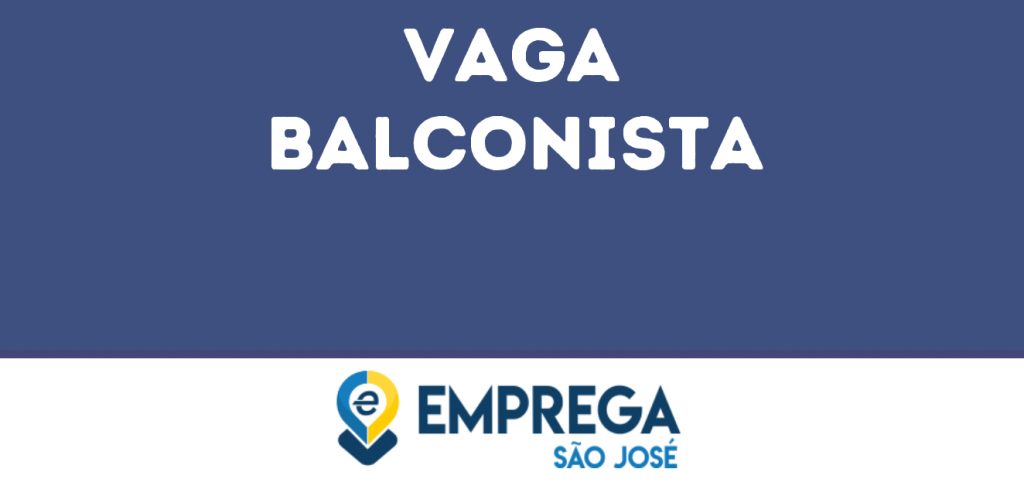 Balconista-São José Dos Campos - Sp 1
