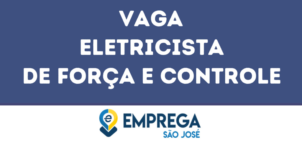 Eletricista De Força E Controle-Jacarei - Sp 1