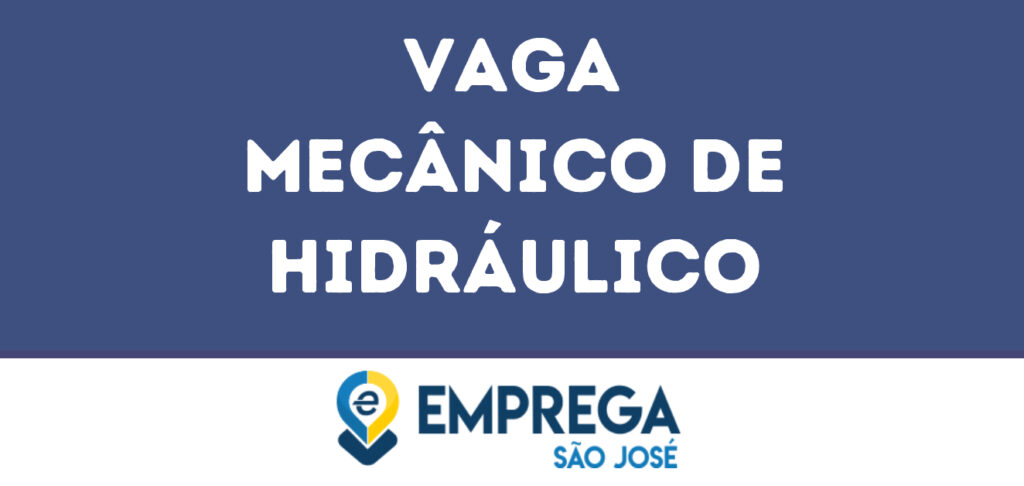 Mecânico De Hidráulico-São José Dos Campos - Sp 1