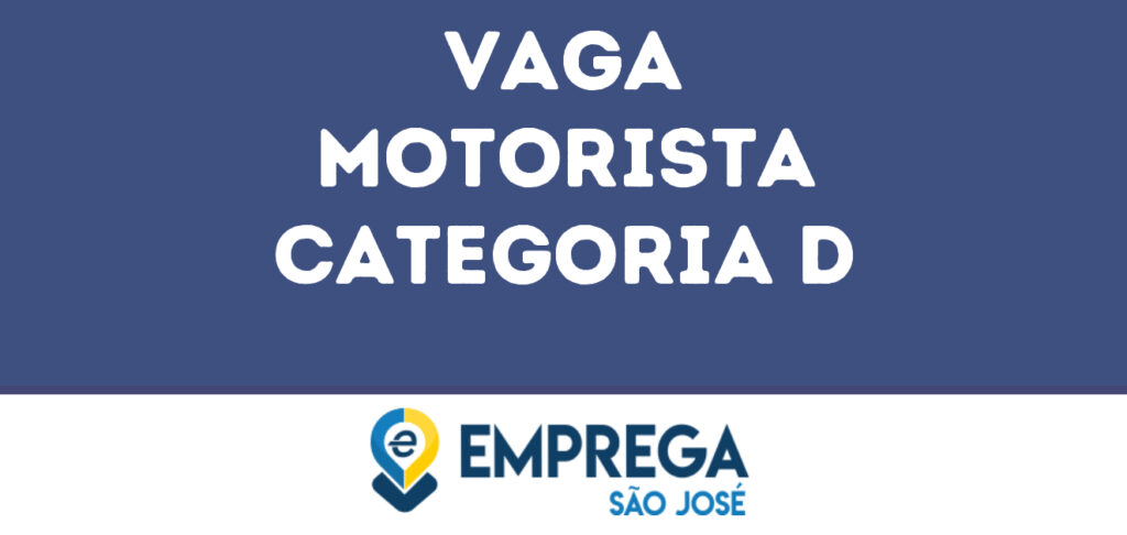 Motorista Categoria D-Jacarei - Sp 1