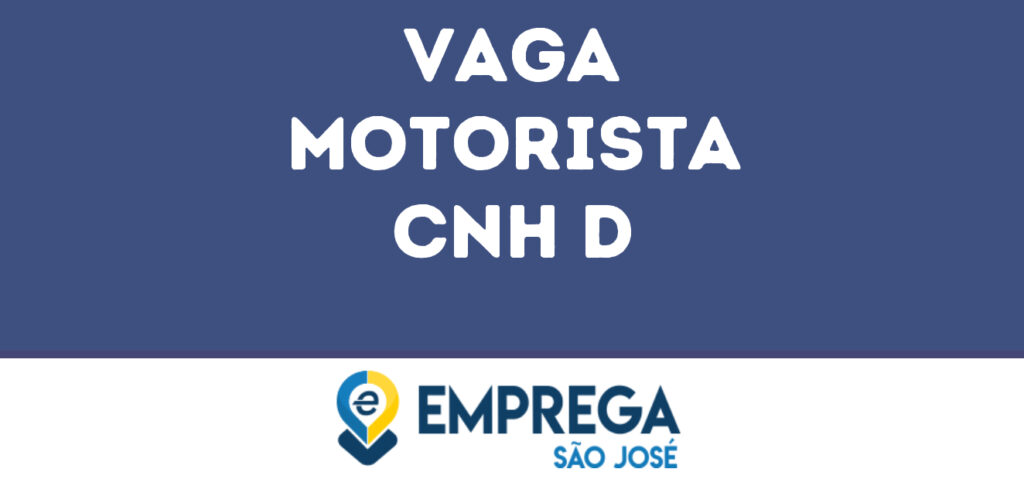 Motorista Cnh D-São José Dos Campos - Sp 1