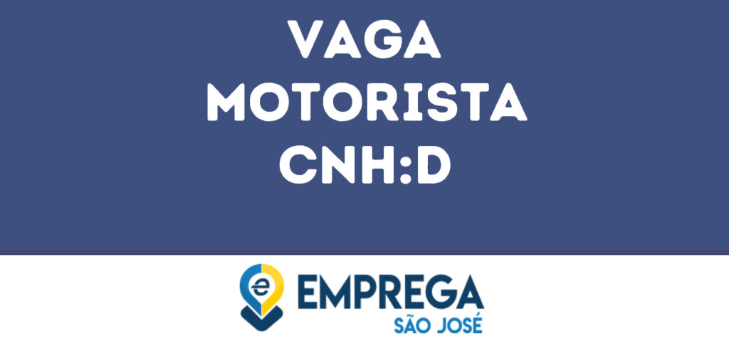 Motorista Cnh:d-São José Dos Campos - Sp 1