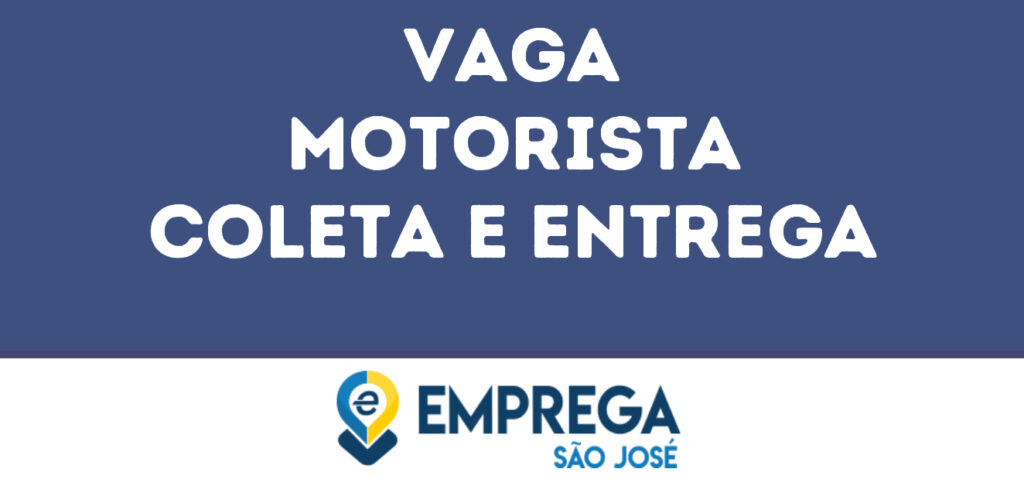 Motorista Coleta E Entrega-São José Dos Campos - Sp 1