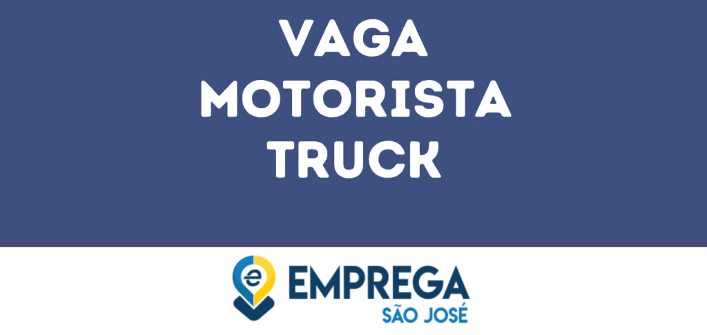 Motorista Truck-Caçapava - Sp 1