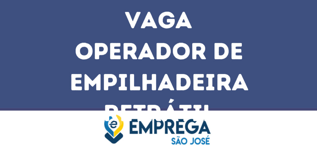 Operador De Empilhadeira Retrátil-Guararema - Sp 1