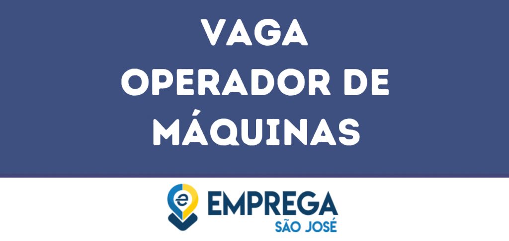 Operador De Máquinas-Jacarei - Sp 1