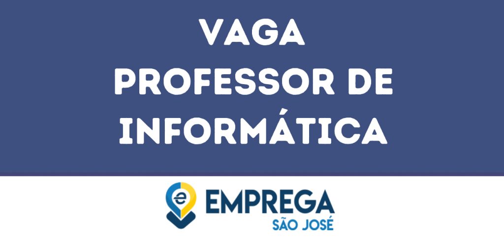 Professor De Informática-São José Dos Campos - Sp 1