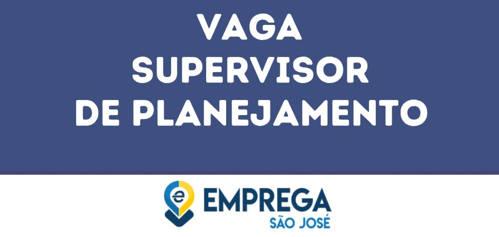 Supervisor De Planejamento-São José Dos Campos - Sp 1