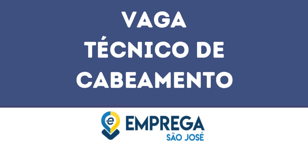 Técnico De Cabeamento-São José Dos Campos - Sp 1