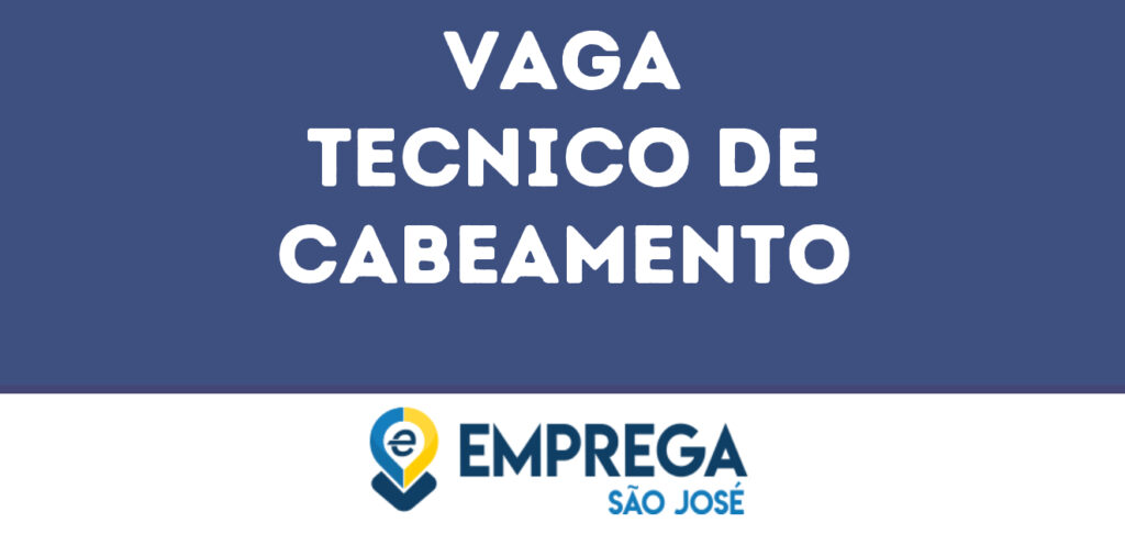 Tecnico De Cabeamento-São José Dos Campos - Sp 1