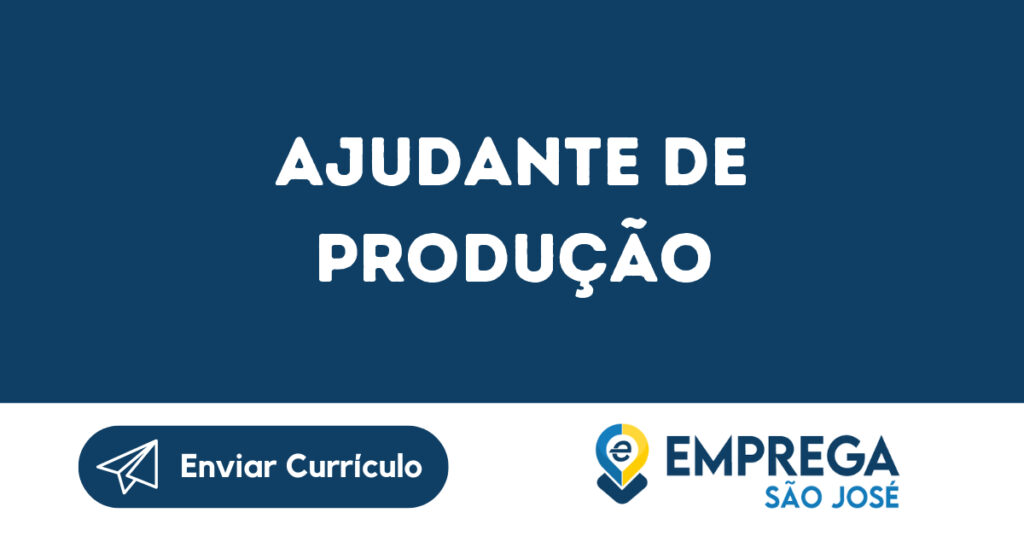 Ajudante De Produção-Jacarei - Sp 1