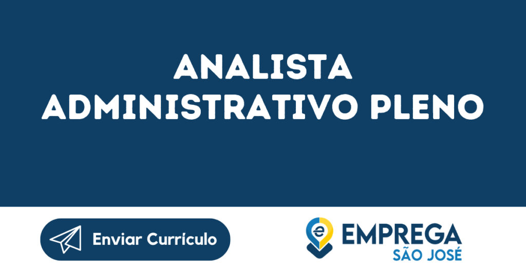 Analista Administrativo Pleno-São José Dos Campos - Sp 1