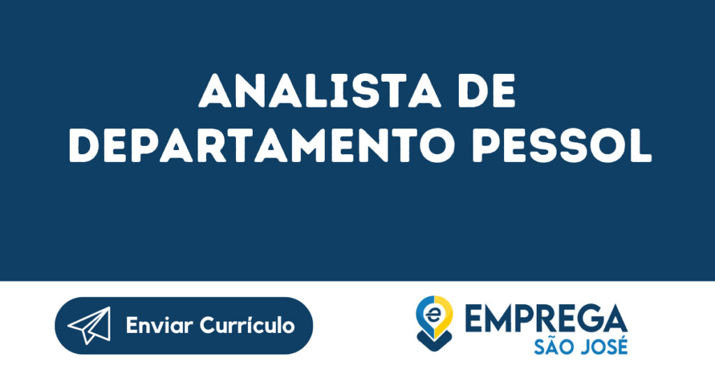 Analista De Departamento Pessol-São José Dos Campos - Sp 1