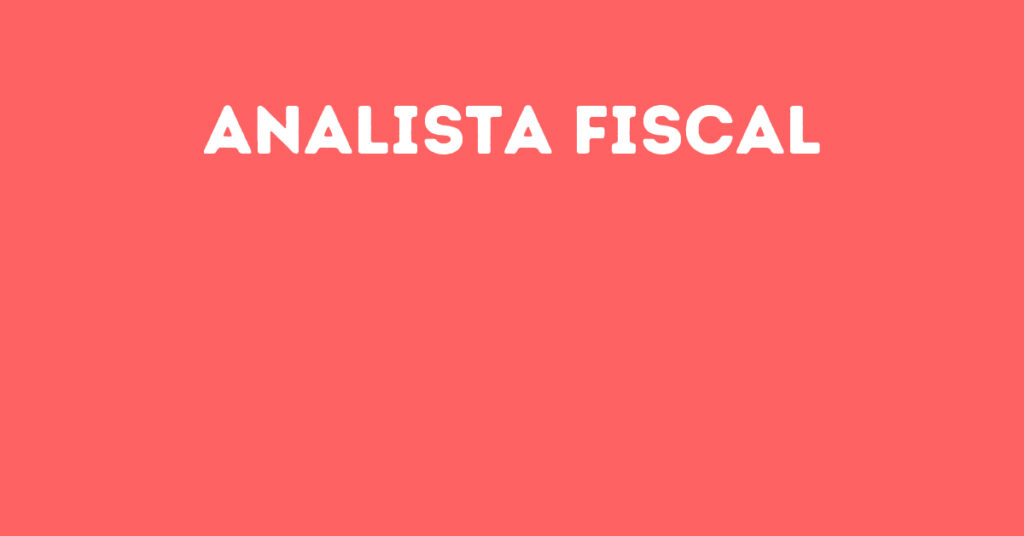 Analista Fiscal-São José Dos Campos - Sp 1