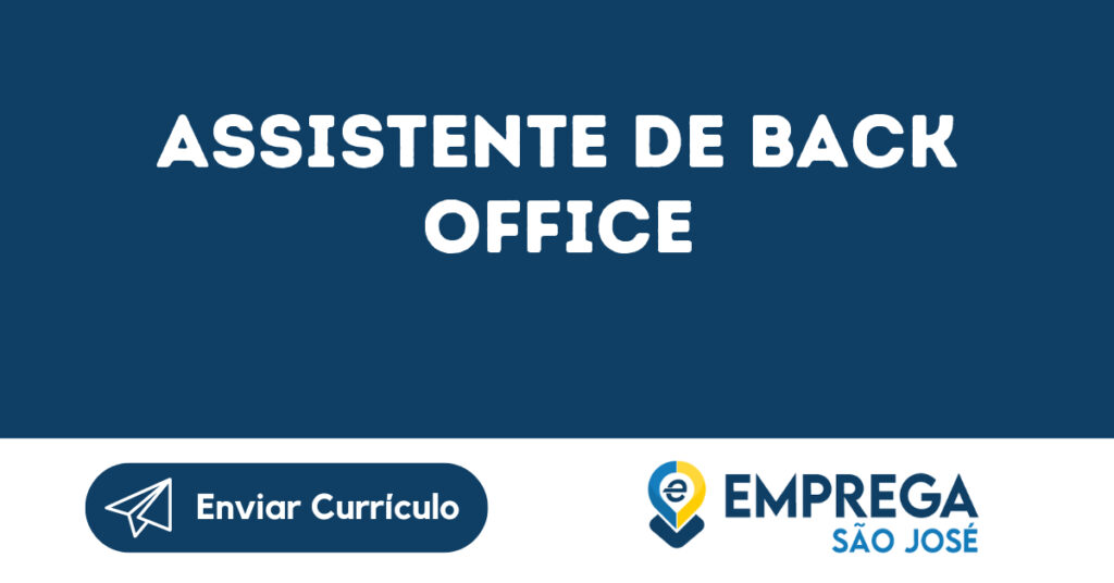 Assistente De Back Office -São José Dos Campos - Sp 1