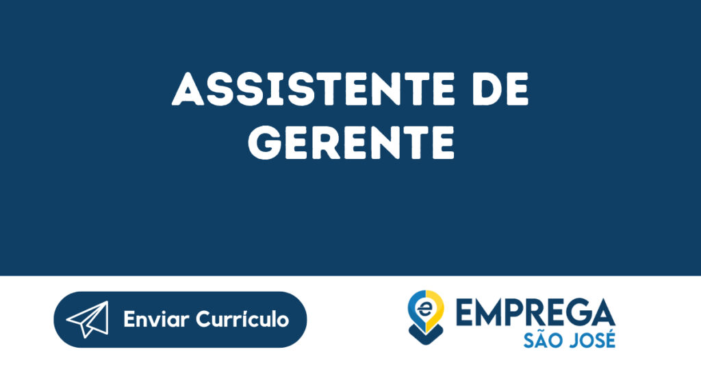 Assistente De Gerente-São José Dos Campos - Sp 1