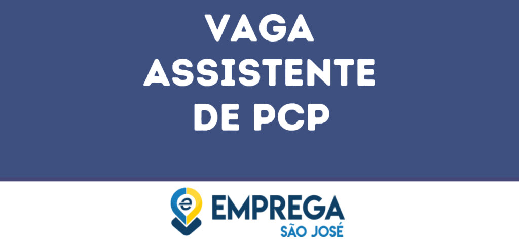 Assistente De Pcp-Jacarei - Sp 1