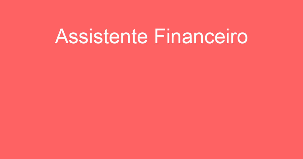 Assistente Financeiro-São José Dos Campos - Sp 1