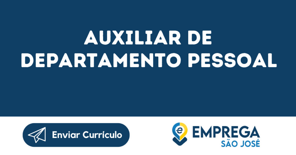 Auxiliar De Departamento Pessoal-São José Dos Campos - Sp 1