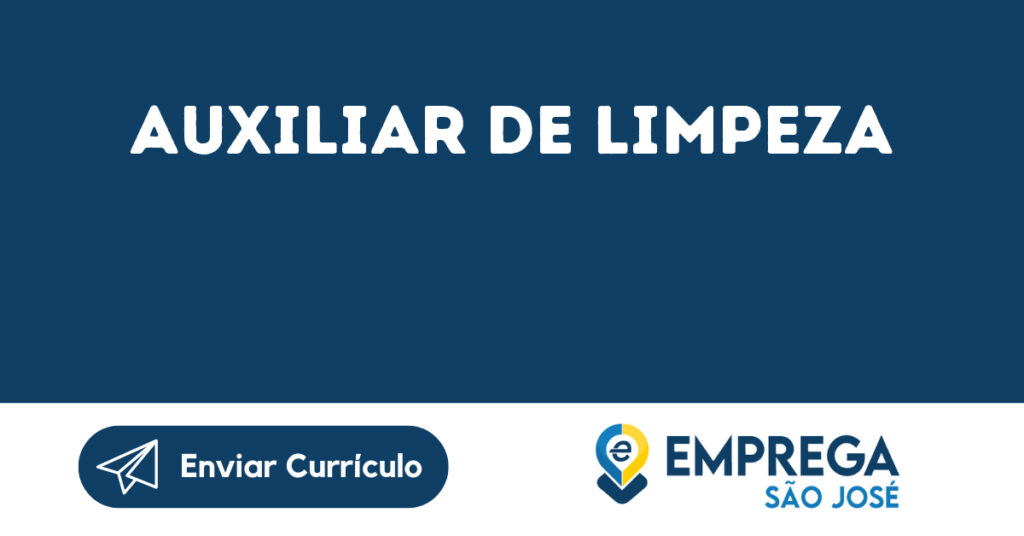 Auxiliar De Limpeza-São José Dos Campos - Sp 1