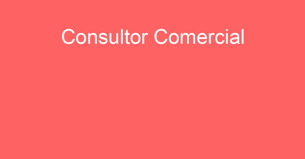 Consultor Comercial-São José Dos Campos - Sp 1