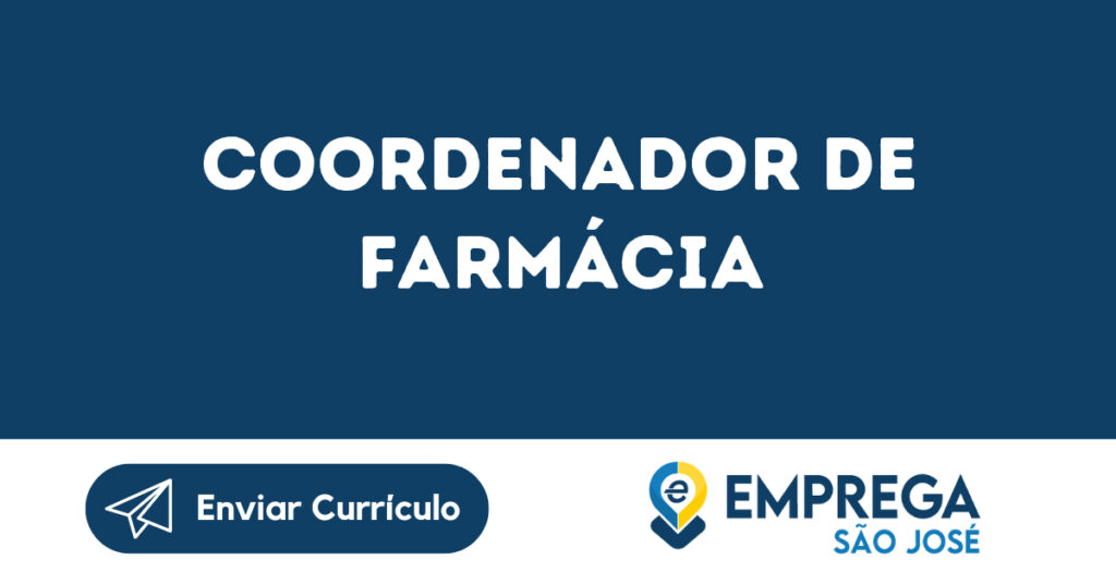 Coordenador De Farmácia-Jacarei - Sp 1